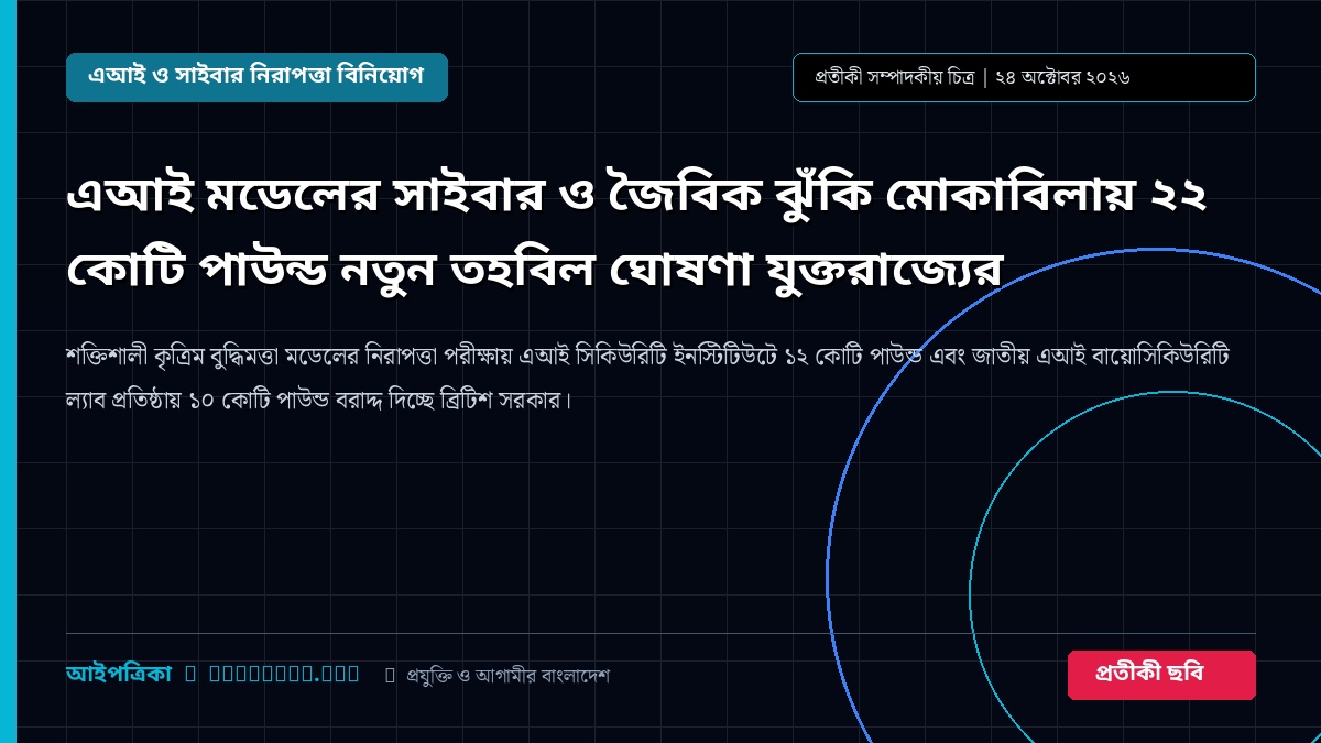 এআই মডেলের সাইবার ও জৈবিক ঝুঁকি মোকাবিলায় ২২ কোটি পাউন্ড নতুন তহবিল ঘোষণা যুক্তরাজ্যের